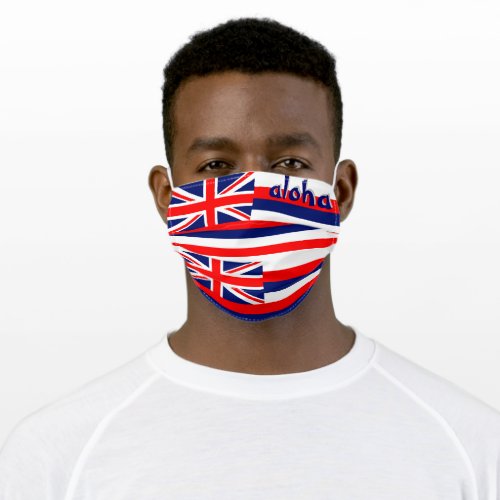 Hawaii State Flag Adult Cloth Face Mask