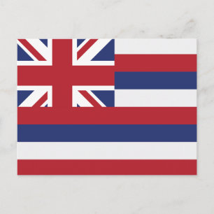 Hawaii State Flag Aloha State Union Jack Postcard