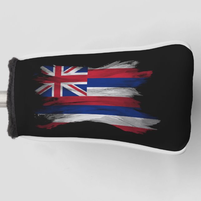 Hawaii state flag brush stroke, Hawaii flag Golf Head Cover (Front)