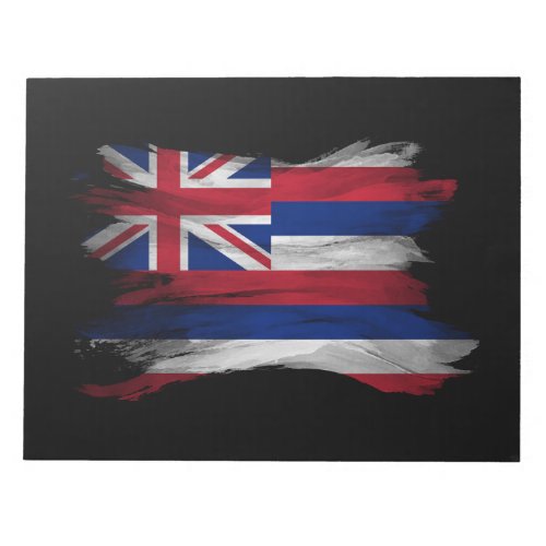 Hawaii state flag brush stroke Hawaii flag Notepad