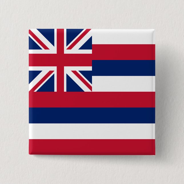 Hawaii State Flag Button (Front)