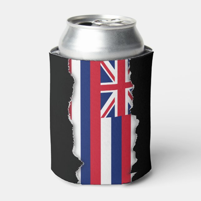Hawaii State Flag Can Cooler (Can Front)