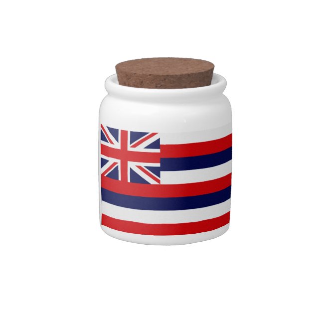 Hawaii State Flag Candy Jar (Right)