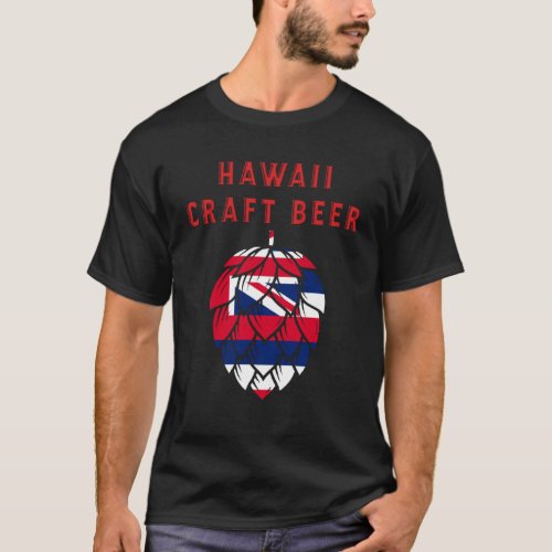 Hawaii State Flag Craft Beer Aloha T_Shirt