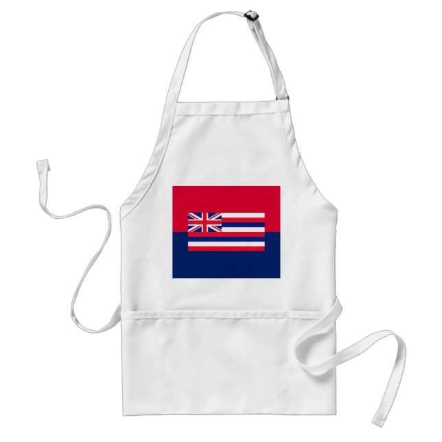 Hawaii State Flag Design Adult Apron (Front)