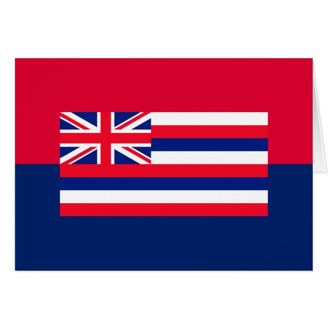 Hawaii State Flag Design Cards (Front Horizontal)