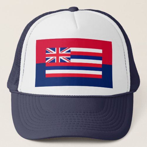 Hawaii State Flag Design Decor Trucker Hat