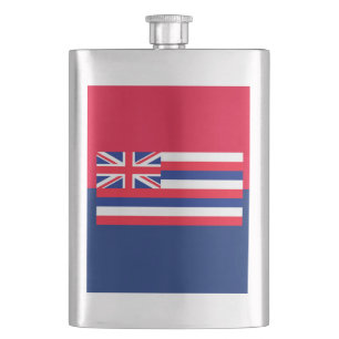 Hawaii State Flag Design Flask