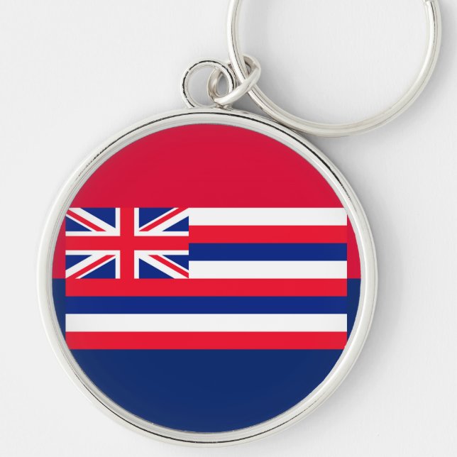 Hawaii State Flag Design Keychain (Front)