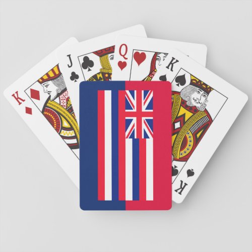 Hawaii State Flag Design Playing Cards