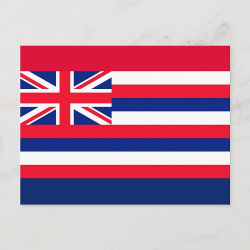Hawaii State Flag Design Postcard