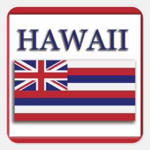 Hawaii State Flag Design Sticker