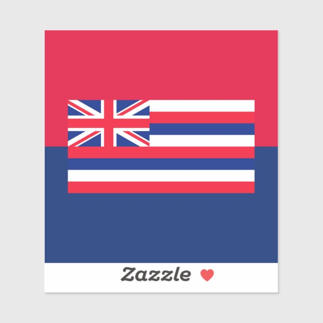 Hawaii State Flag Design Sticker (Sheet)