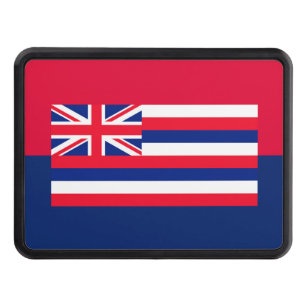Hawaii State Flag Design Tow Hitch Cover