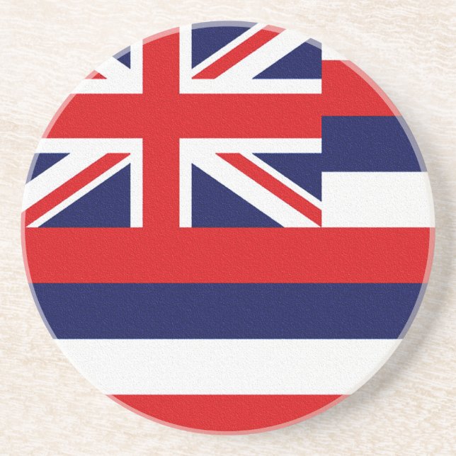 Hawaii State Flag Drink Coaster (Front)