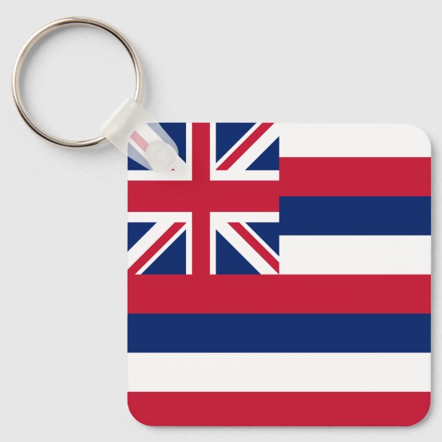 Hawaii State Flag Keychain (Front)