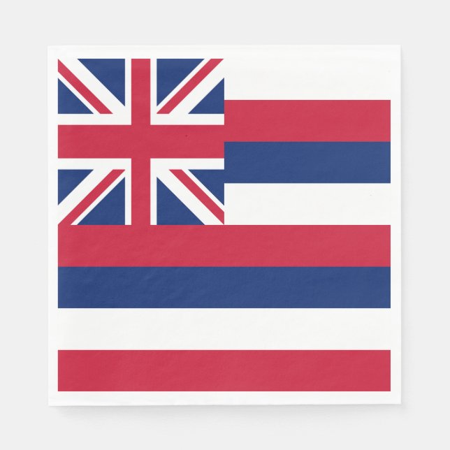 Hawaii State Flag Napkins (Front)