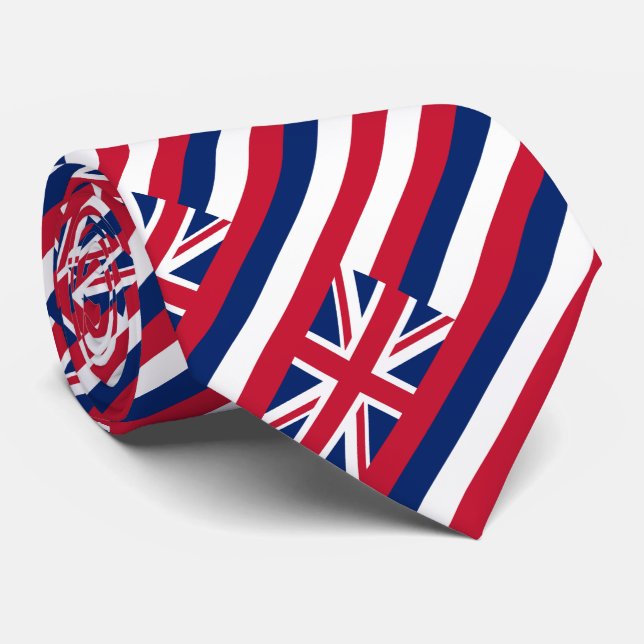 Hawaii State Flag Neck Tie (Rolled)