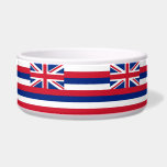 Hawaii State Flag Pet Bowl<br><div class="desc">Treat your furry friend to a splash of tropical style with our pet bowl featuring the flag of Hawaii! This charming pet bowl not only provides a functional feeding solution but also proudly displays the vibrant design of Hawaii's iconic flag. Made from high-quality, durable materials, it’s perfect for both food...</div>