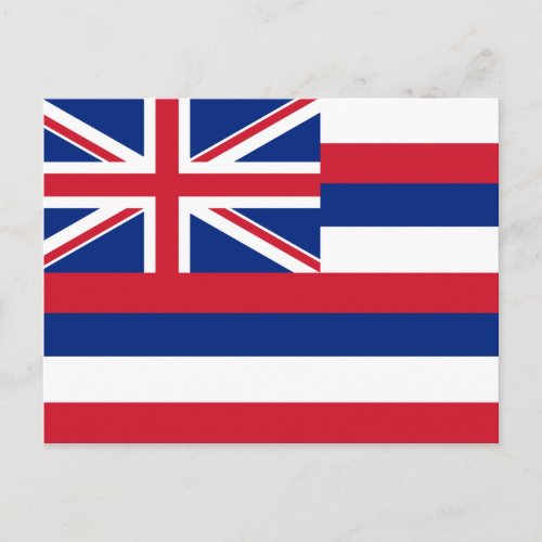 Hawaii State Flag Postcard