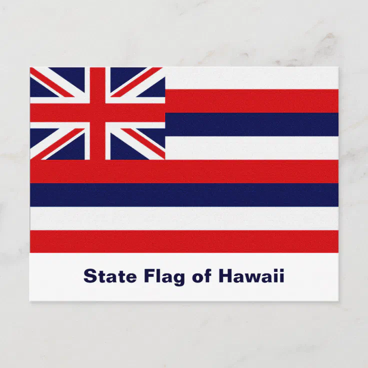 Hawaii State Flag Postcard Zazzle