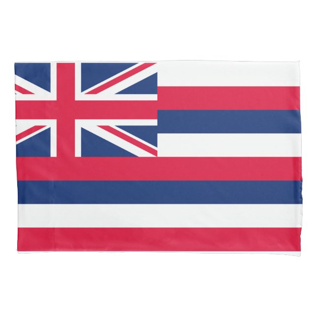Hawaii State Flag Print Patriotc Pillow Case (Front)