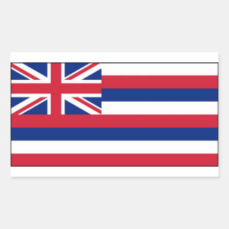 Hawaii State Flag Rectangular Sticker