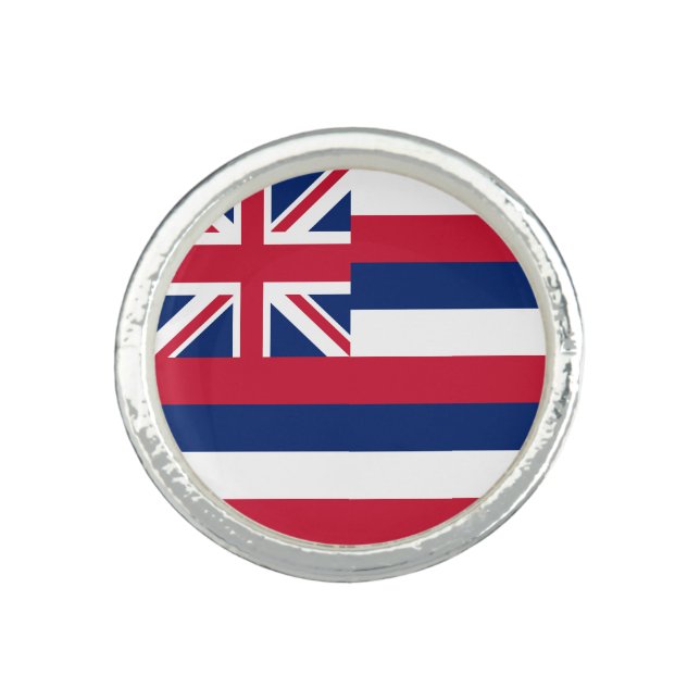 Hawaii State Flag Ring (Front)