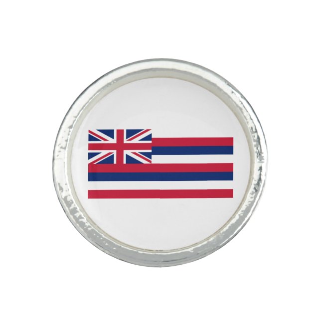 Hawaii State Flag Ring (Front)