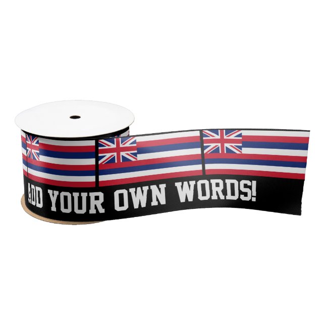 Hawaii State Flag Satin Ribbon (Spool)
