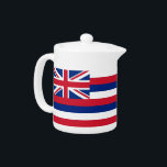 Hawaii State Flag Teapot<br><div class="desc">Enjoy your tea with a touch of tropical flair using our teapot featuring the flag of Hawaii! This charming teapot not only serves your favorite brews but also showcases the vibrant design of Hawaii's iconic flag. Crafted from high-quality materials, it combines durability with a stylish appearance, making it a delightful...</div>