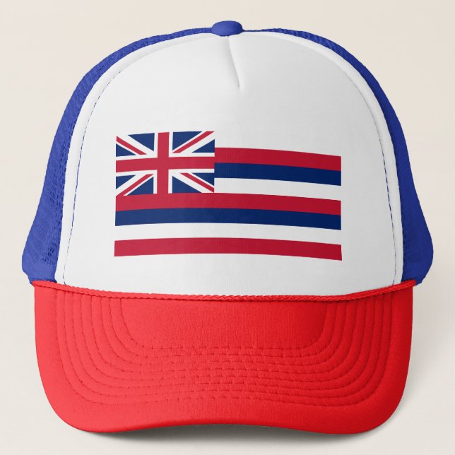 Hawaii State Flag Trucker Hat (Front)