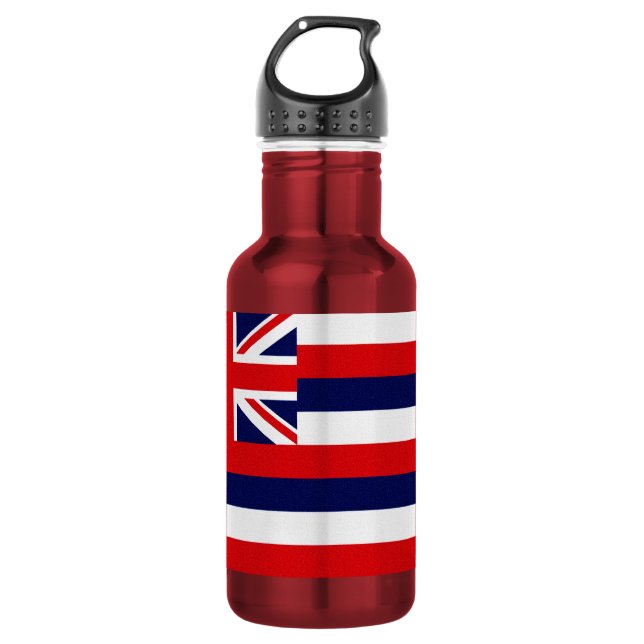 Hawaii State Flag Water Bottle (Front)