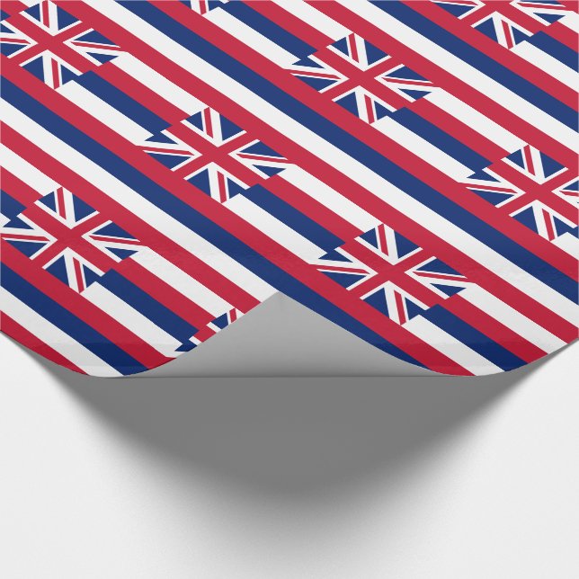 Hawaii State Flag Wrapping Paper (Corner)