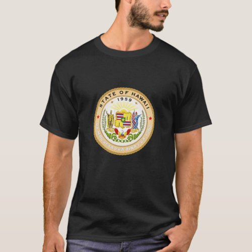 Hawaii State Seal Emblem T_Shirt