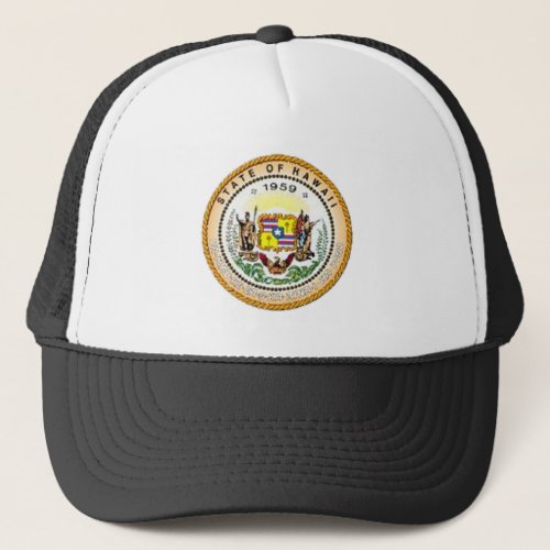 Hawaii State Seal Trucker Hat