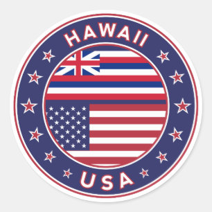 Hawaii sticker, Hawaii, USA Classic Round Sticker
