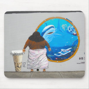 Hawaii Street Art Mural Mouse Pad