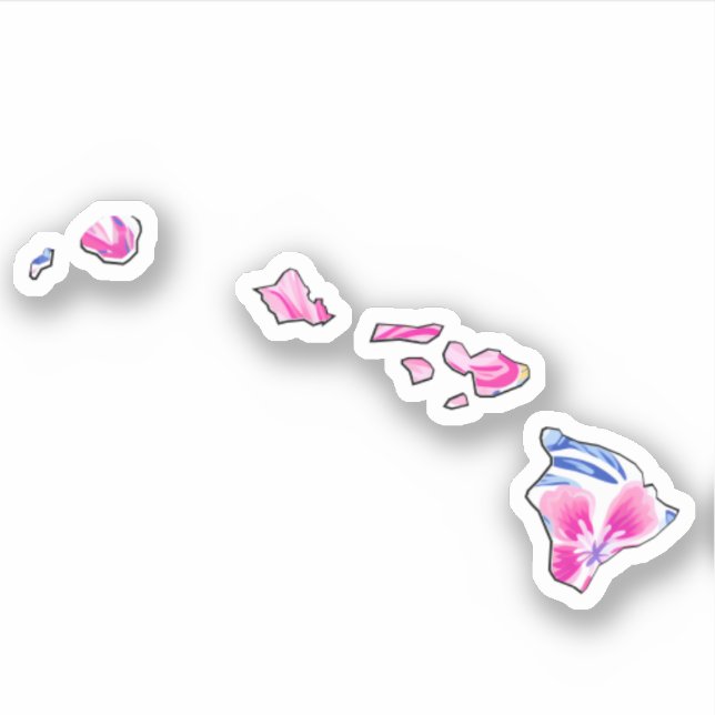 Hawaii - Summer Sticker - Lilly Inspired (Front)