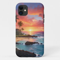 Hawaii Sunset iPhone 11 Case