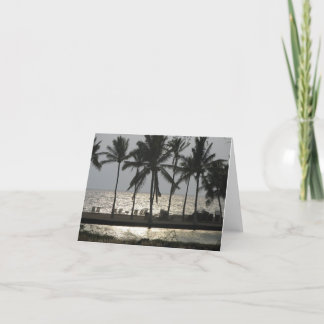 Hawaii Sunset Landscape Note Card