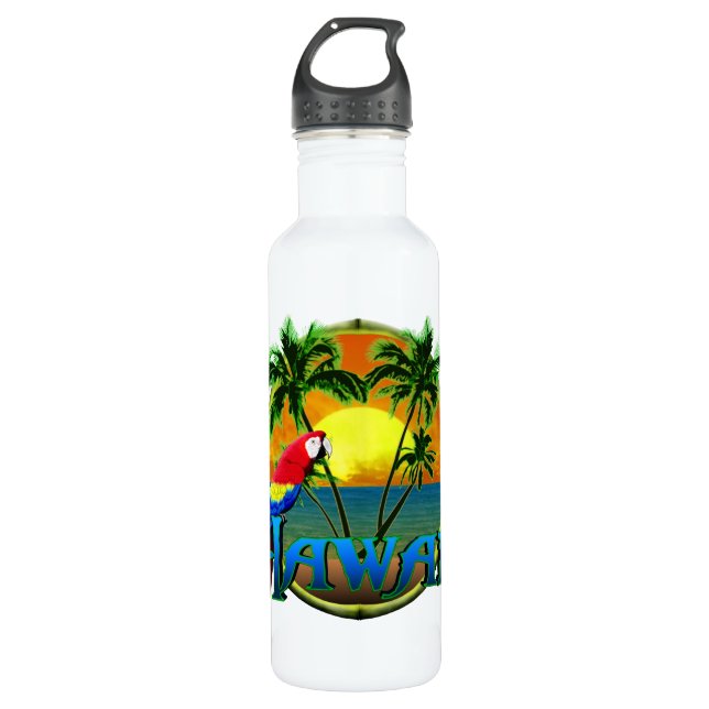 Hawaii Sunset Water Bottle (Front)