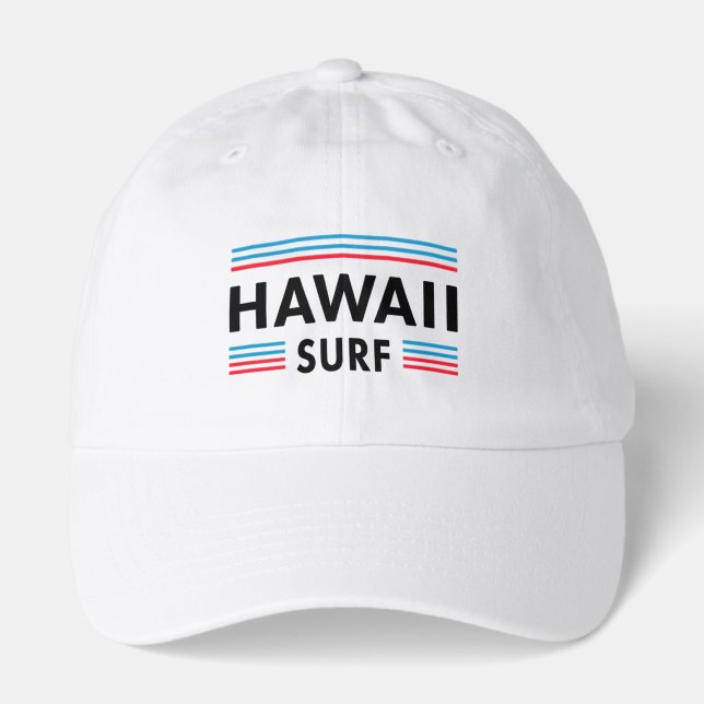 Hawaii Surf T-Shirt - Minimalist Coastal Graphic  Hat (Front)