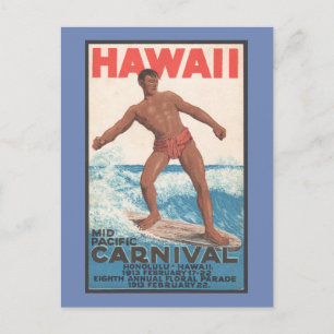 Hawaii Surfer Postcard