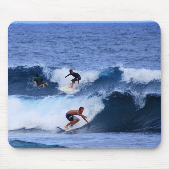 Hawaii Surfers Mouse Pad (Front)