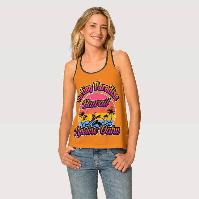 HAWAII SURFING PARADISE TANK TOP (Front Full)