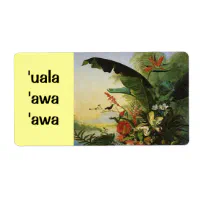 Hawaii Sweet Potato Beer Homebrew Label uala awa