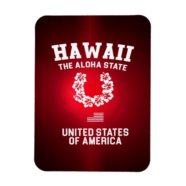 Hawaii The Aloha State Magnet (Vertical)