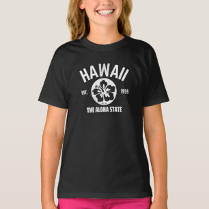 Hawaii The Aloha State Vintage State Graphic T-Shirt