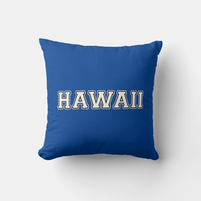Hawaii Throw Pillow (Front)